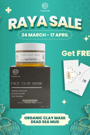 Natureal Organic Mediterranean Dead Sea Mud Clay Mask 60g