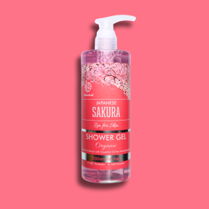 Natureal Organic Japanese Sakura Hydrating Shower Gel 500ML