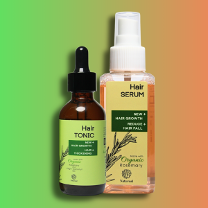 Organic Rosemary Hair Growth Revival Set | Bundle Hair Tonic and Serum
